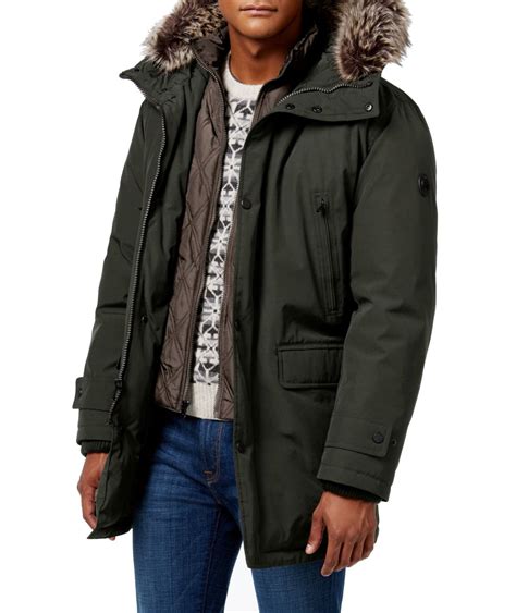 mens winter coats michael kors|michael kors winter coats women's.